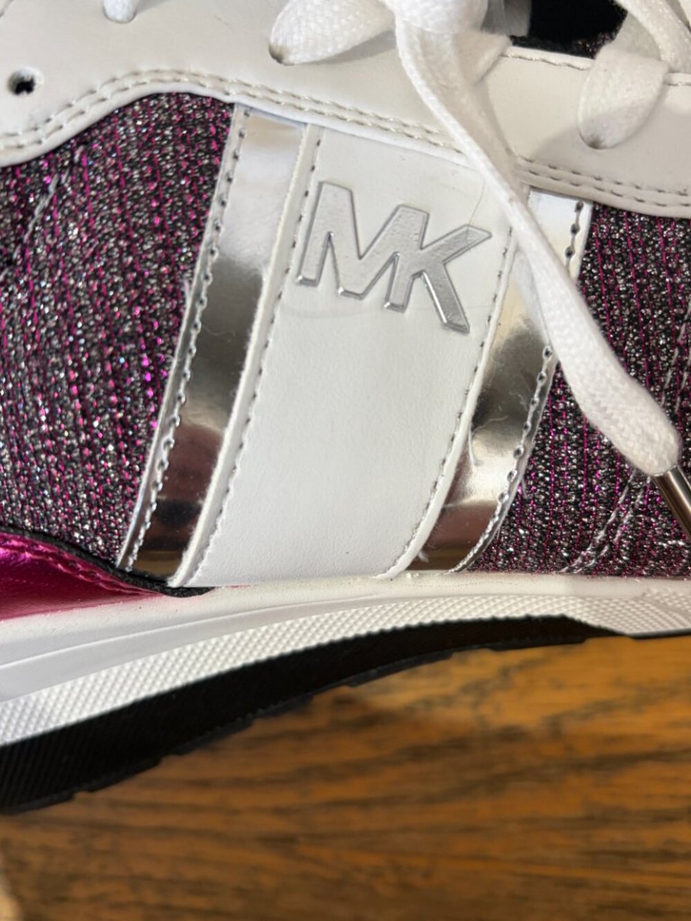 Michael Kors Mabel Trainer sneakers Size 8.5 Glitter Tag still on bottom - Picture 7 of 9